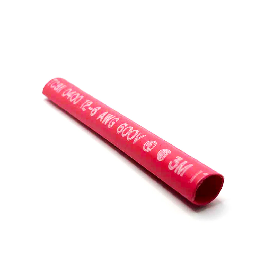 1/2 x 6in Red Heat Shrink Tubing