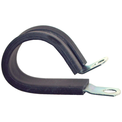 1 3/4 Rubber Tubing Clamp Yellow Zinc