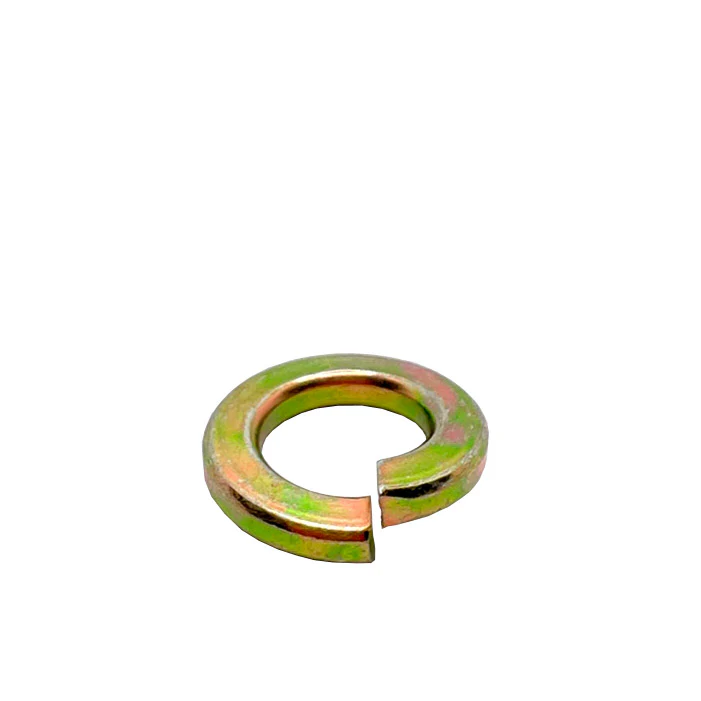 1/4in High Alloy Thru-Hardened Lock Washer Yellow Zinc