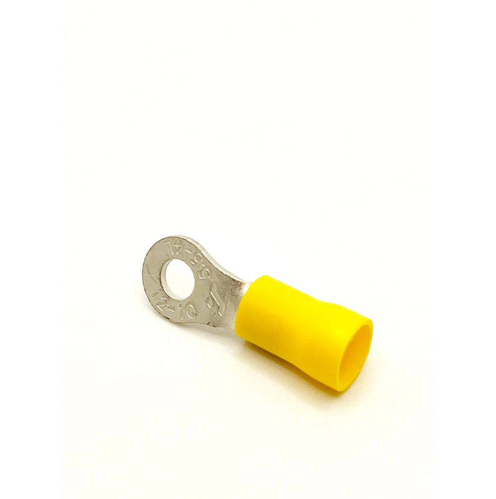12-10 AWG #8 Ring Yellow Vinyl