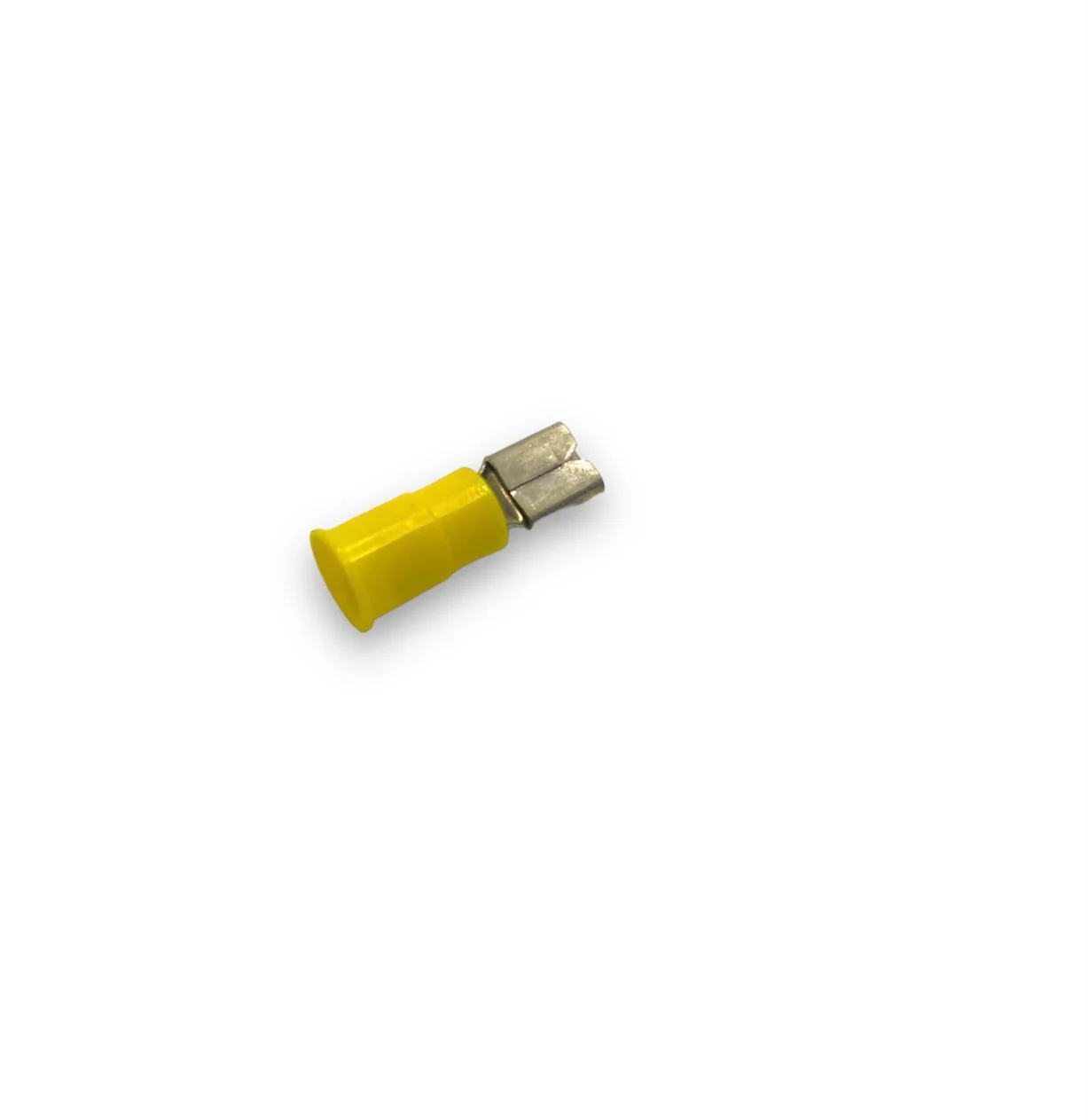 12-10 AWG .375 Female Disconnect Yellow Vinyl
