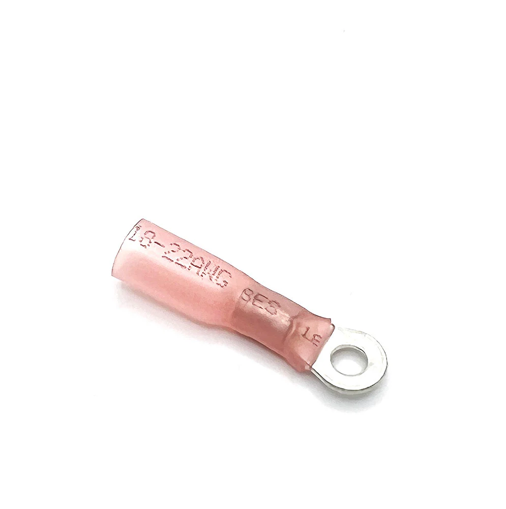 22-18 AWG #8 Ring Red Heat Shrink