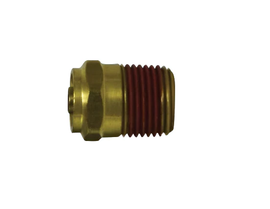 3/16in Tube to 1/8in Male Pipe Brass Push Connector