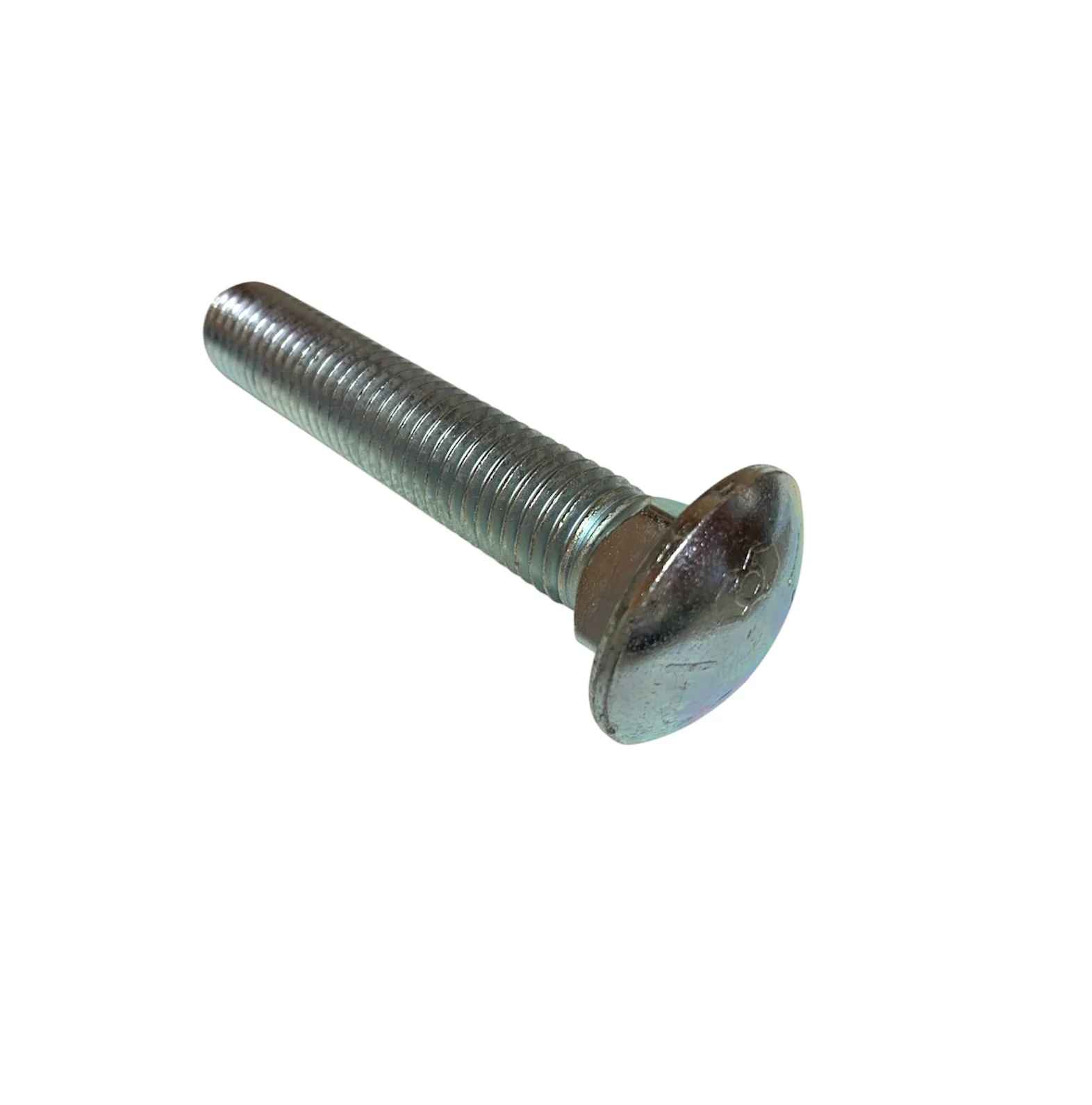 3/4-10 X 4 UNC Grade 5 Full Thread Carriage / Shaker Screen Plow Bolt Clear Zinc