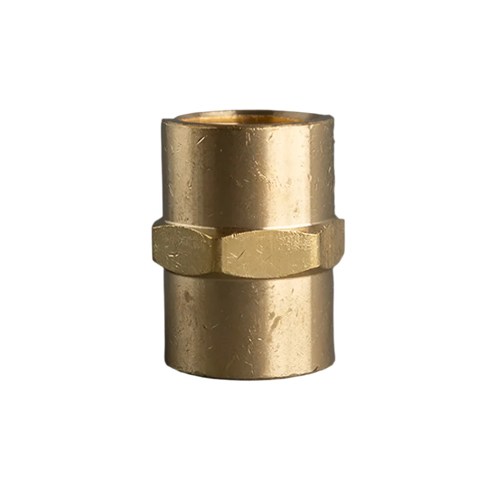 3/4in Heavy Pipe Brass Coupling