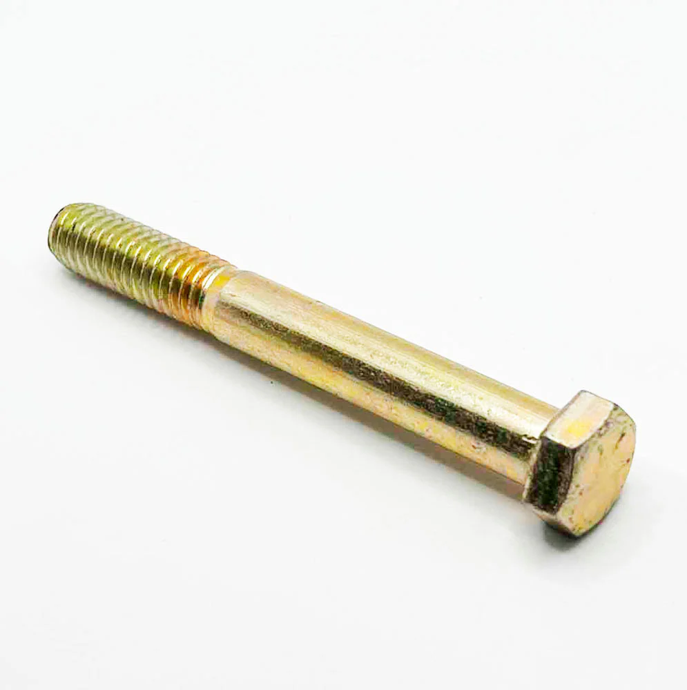 3/8-16 x 2-3/4in UNC Grade 8 Hex Cap Screw Yellow Zinc