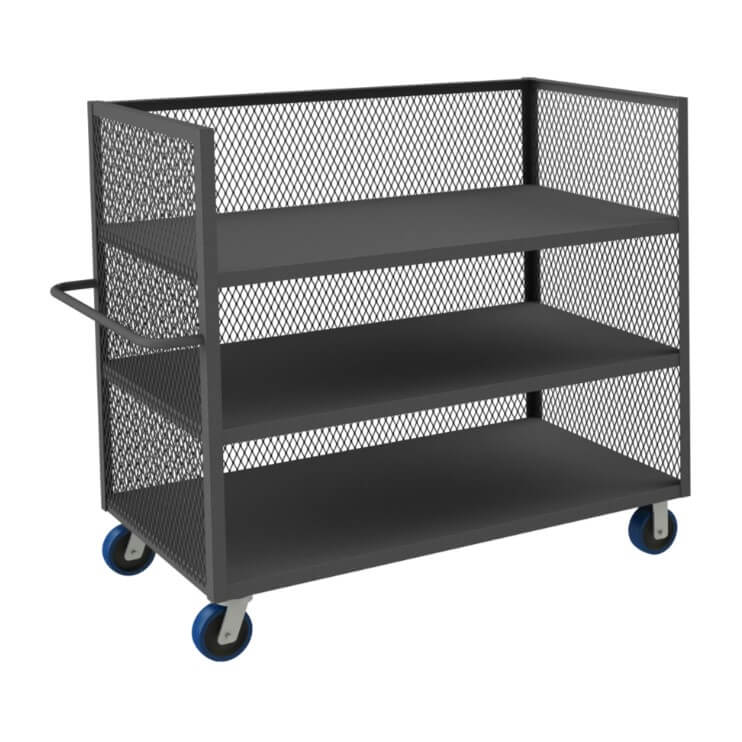 3-Sided Mesh Truck with 3 Shelves