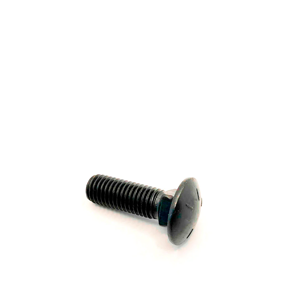5/8-11 X 2in UNC Grade 5 Full Thread Carriage / Shaker Screen Plow Bolt Plain Finish