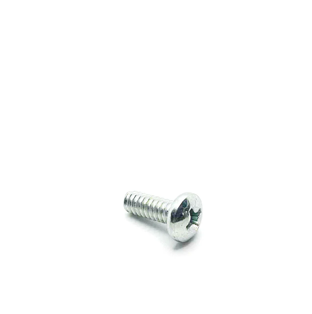 #6-32 x 1/2in UNC Phillips Pan Machine Screw Clear Zinc