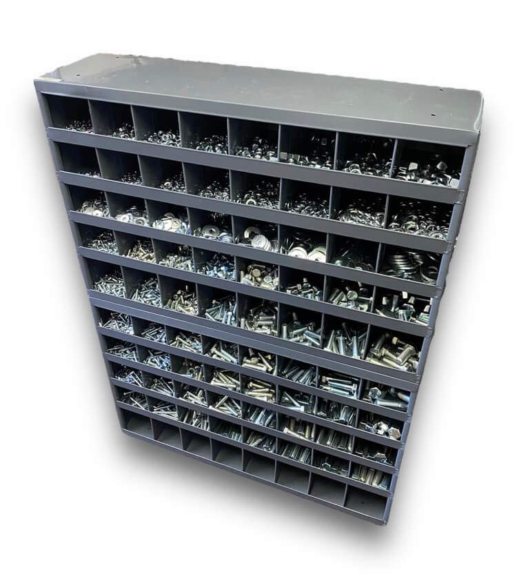 2,655 Piece Grade 5 Hex Head Cap Screw Assortment Starter Kit