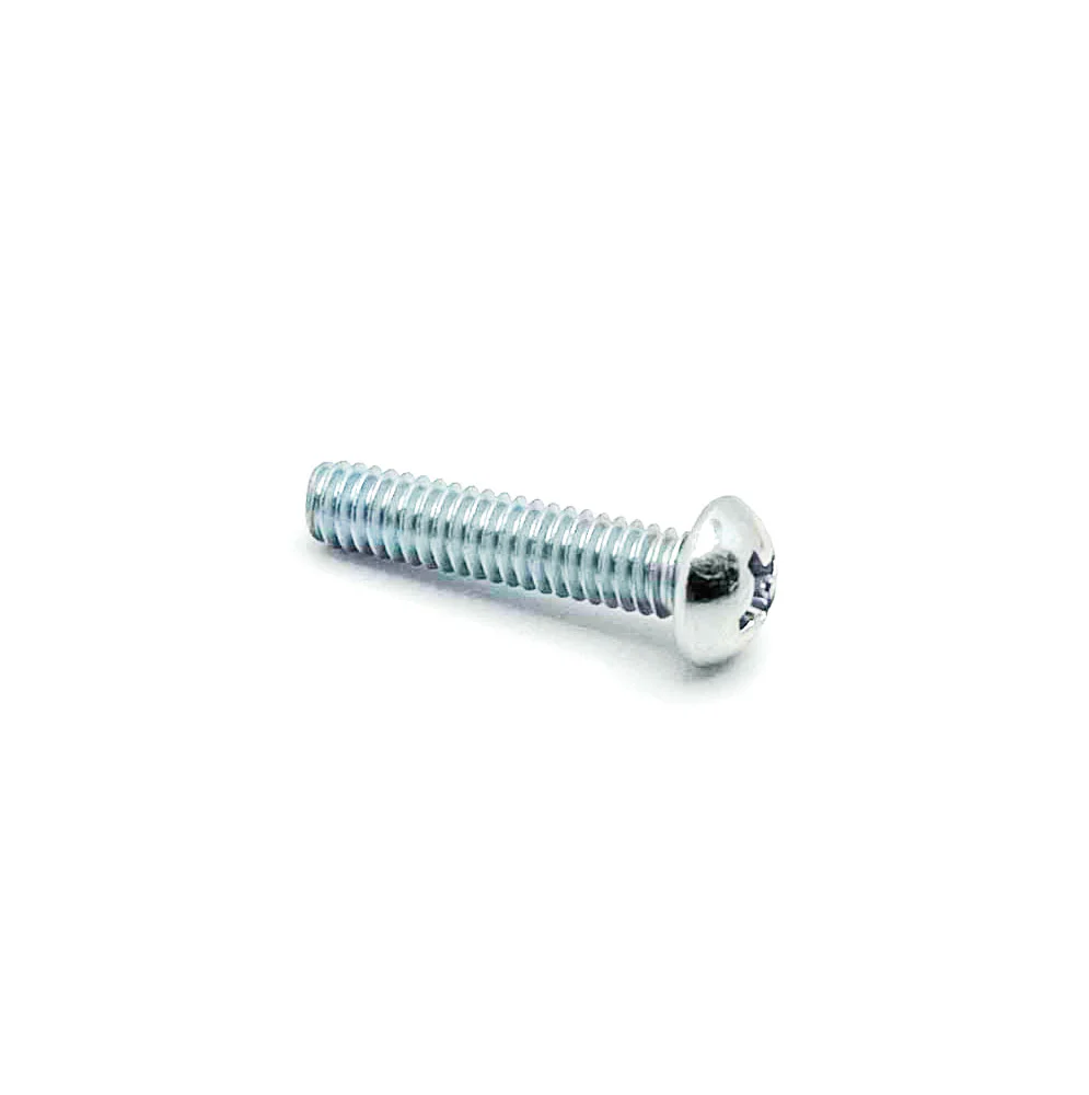 #8-32 x 3/4in UNC Phillips Round Machine Screw Clear Zinc