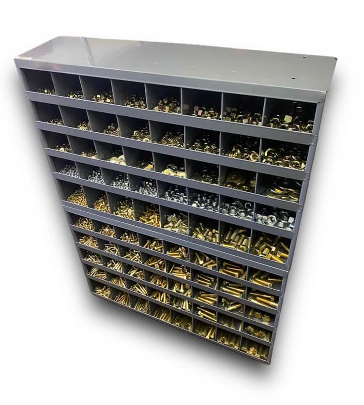 3,575 Piece Grade 8 UNC Hex Head Cap Screw Assortment Refill