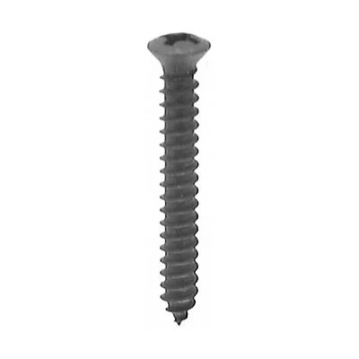 #8 x 1/2in #6 Head Phillips Oval Trim Screw Black Oxide