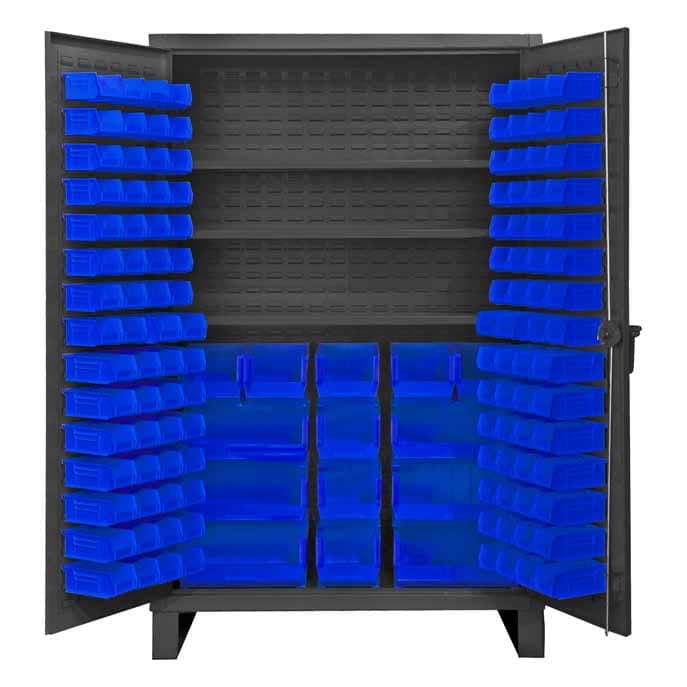 Cabinet with 134 Bins and 3 Shelves