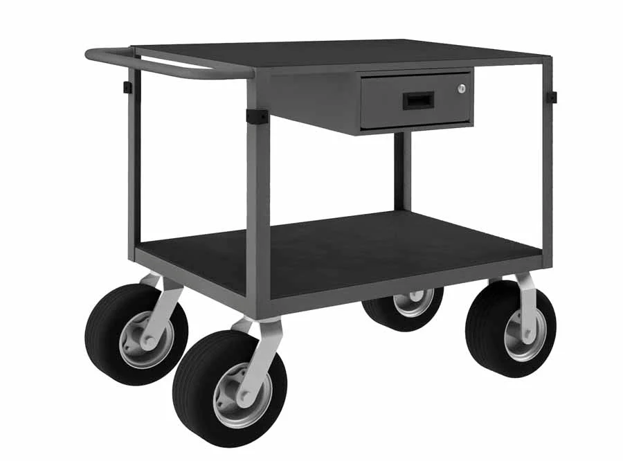 Instrument Cart with 2 Flush Shelves