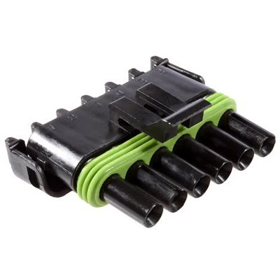 Male 6-Way Flat Weatherpack Terminal Shell