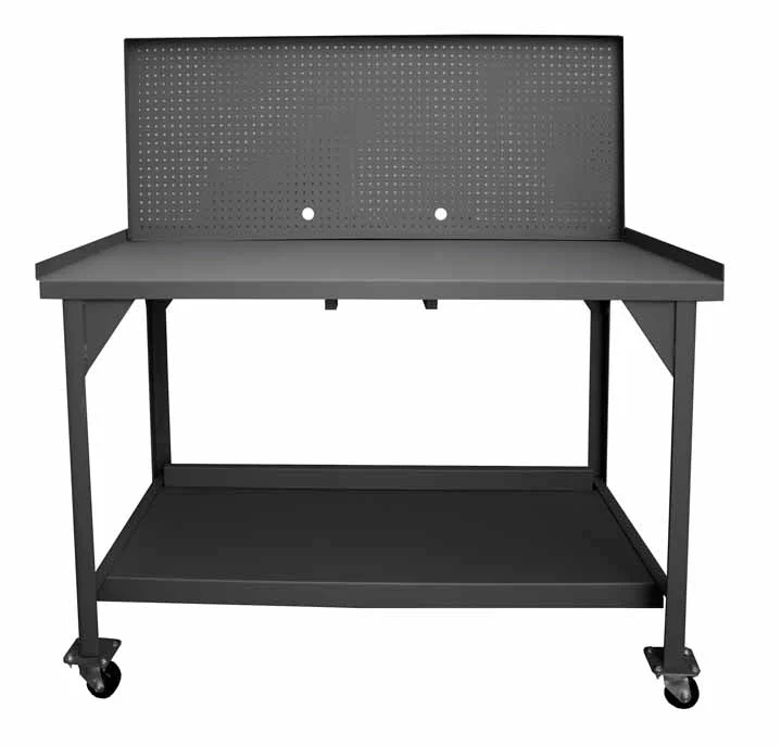 60in x 30in Mobile Workbench with a Pegboard