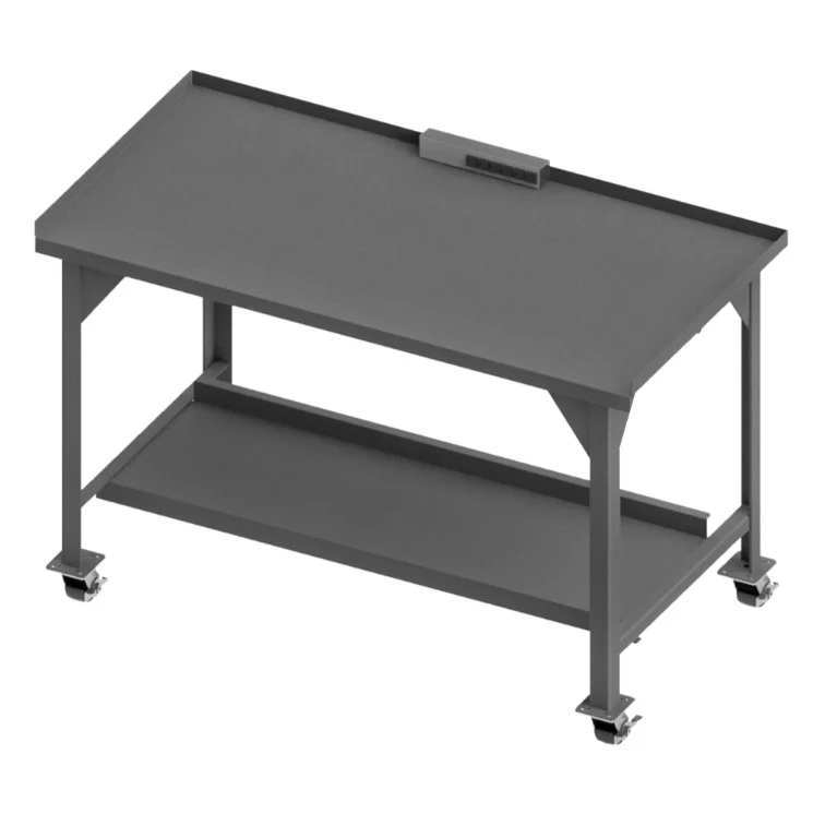72in x 30in Mobile Workbench with a Power Strip