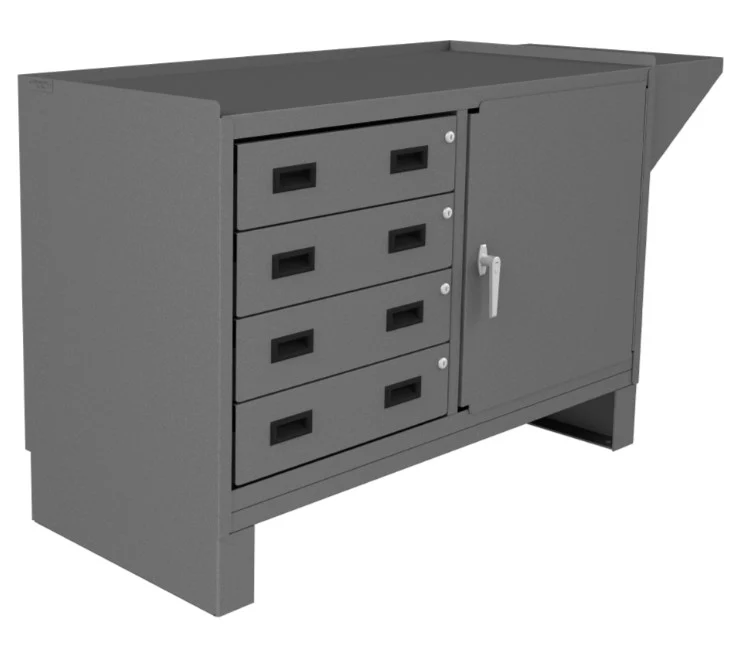 Stationary Workstation with 4 Drawers