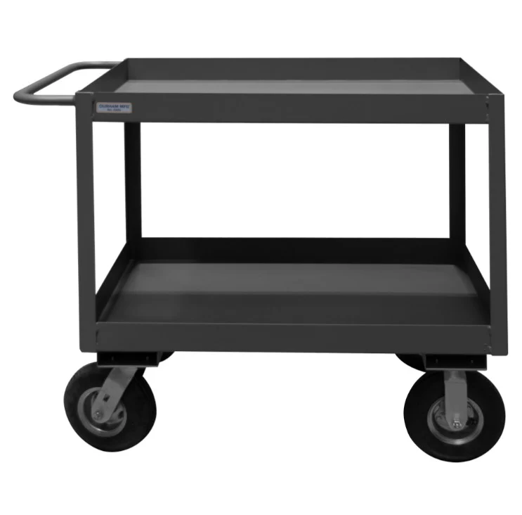 24in x 36in Stock Cart with 2 Shelves and a High Lip