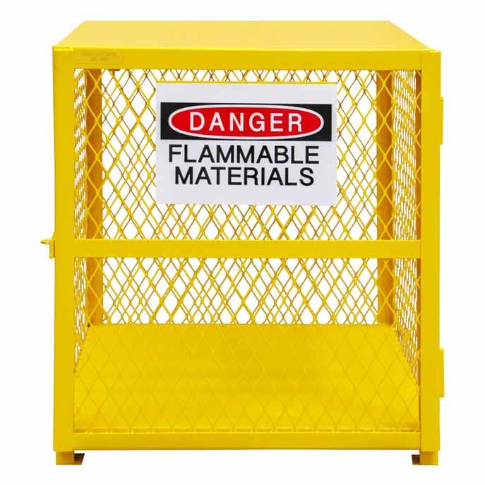Cabinet with 4 Cylinder Vertical Gas Storage